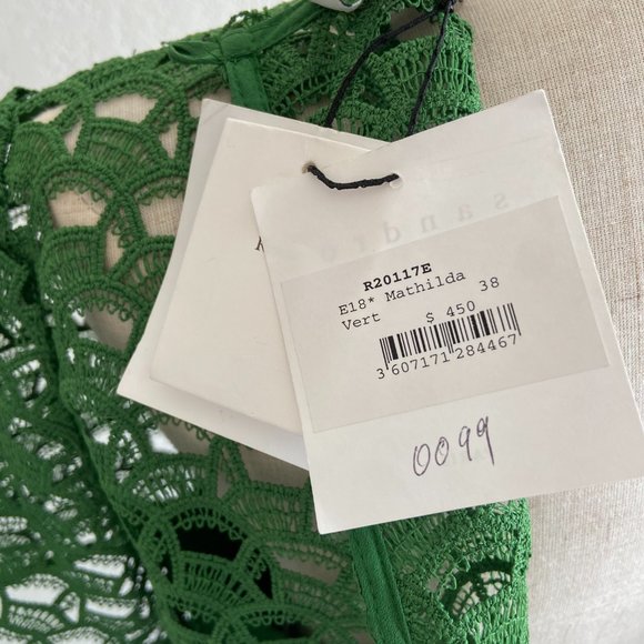 SELF PORTRAIT Lace Mini Dress - Green, Size 38/S, NWT - Picture 4 of 4